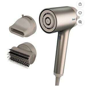 Hair Dryer with Attachments - Silver